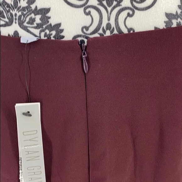 Dylan Gray A-Line Crepe Mini Skirt | Burgundy | Size 12 | NWT $148 - Picture 9 of 11